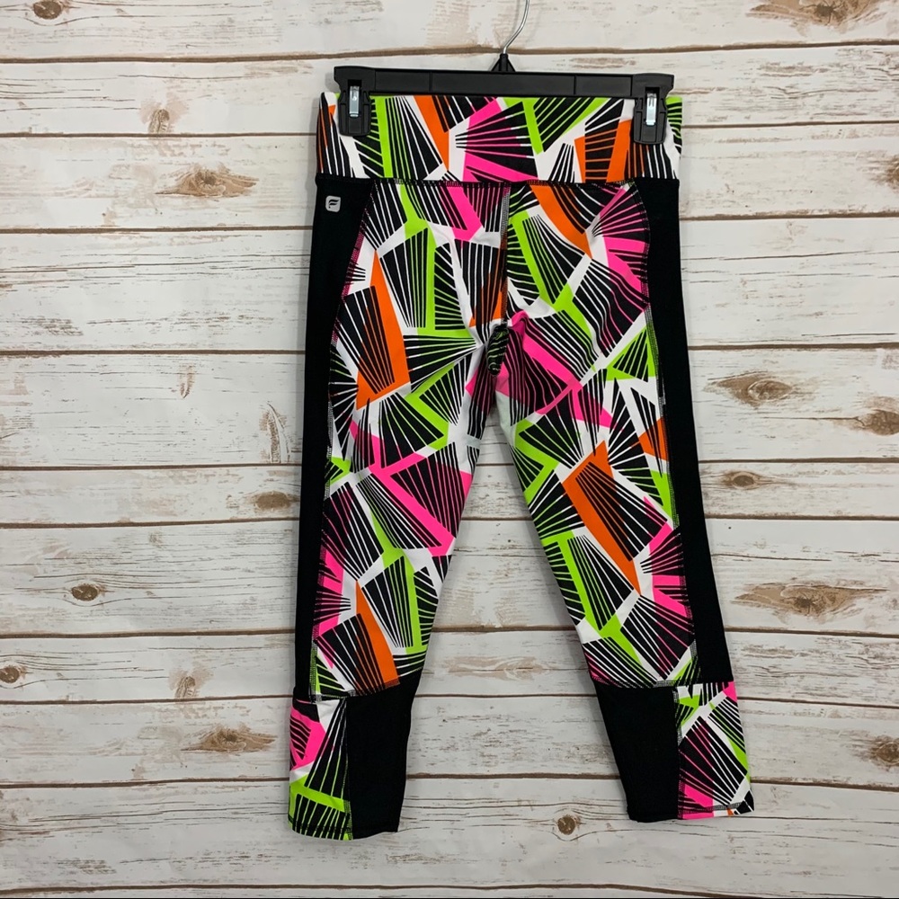 Fabletics Pull On Patterned Midrise Black Tribal … - image 4
